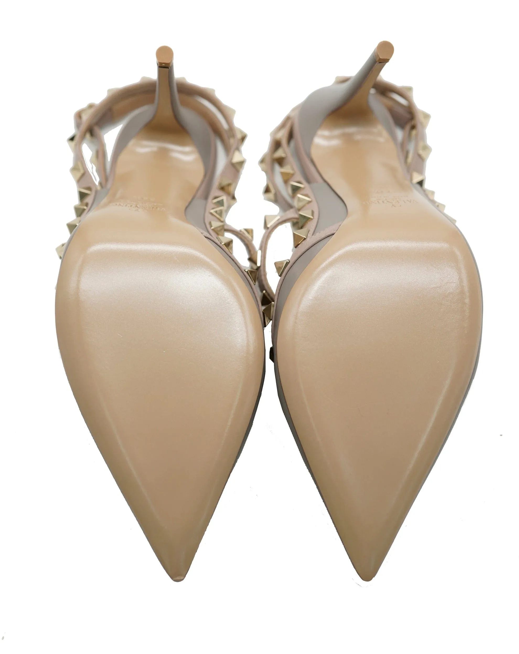 Valentino Rockstud Heels in beige AJC0679