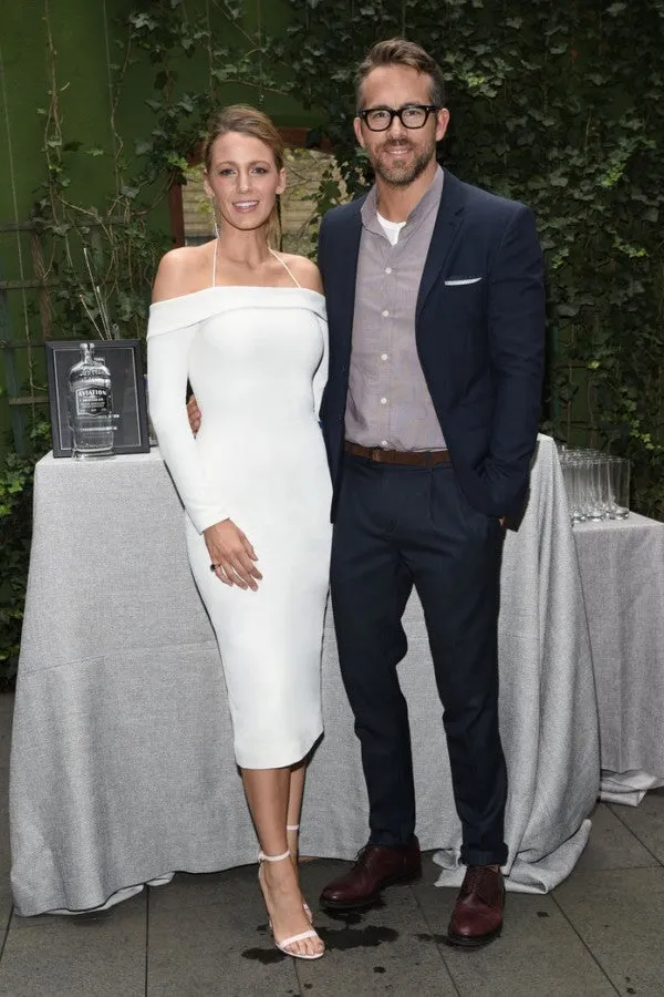 White Blake Lively Tight Long Sleeve Dress Short Prom Celebrity Formal Dress Aviation Gin Event