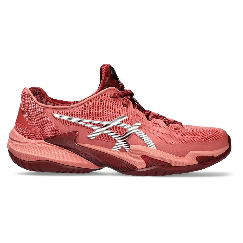 Women's Court FF 3 Tennis Shoes Light Garnet and White