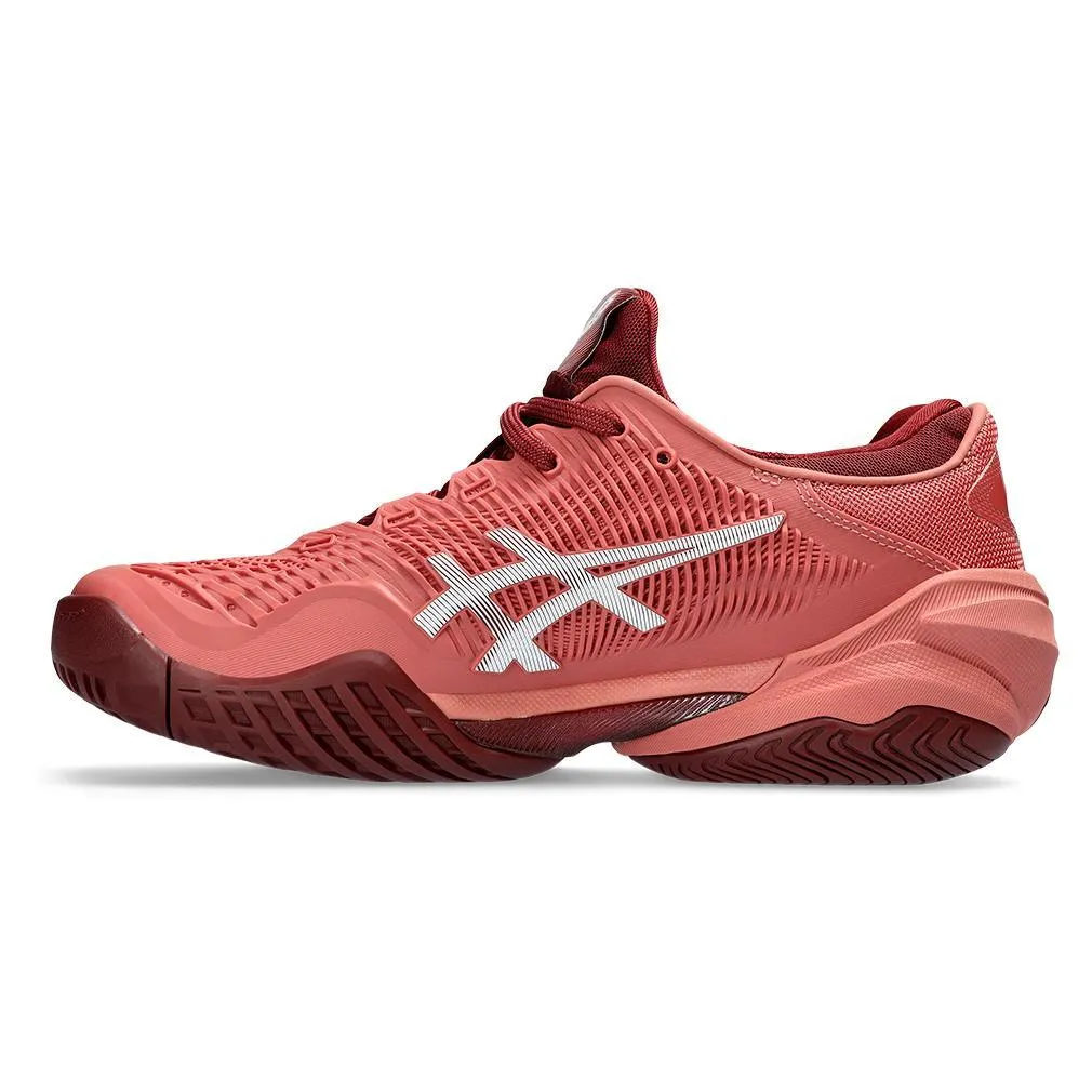 Women's Court FF 3 Tennis Shoes Light Garnet and White