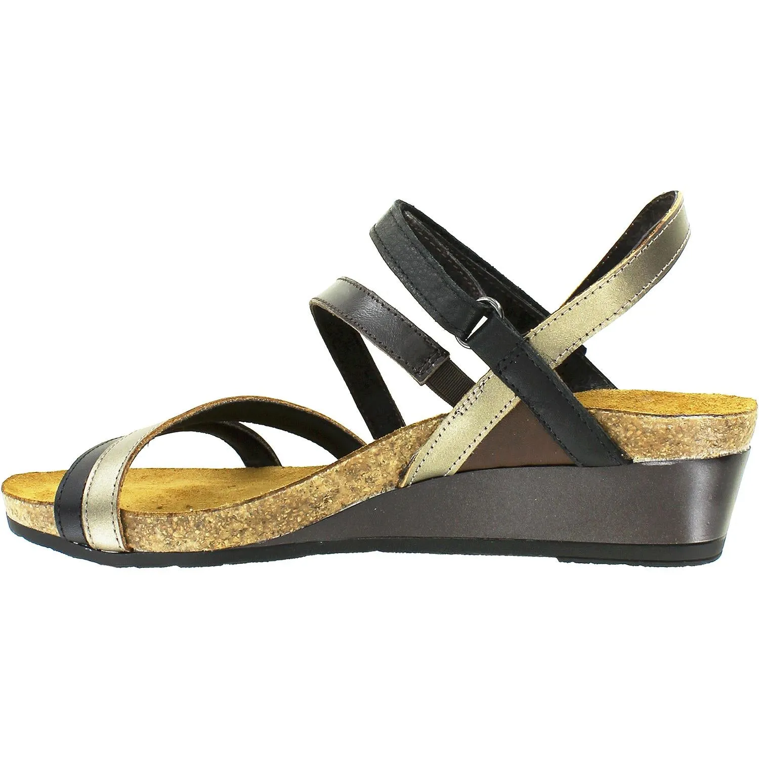 Women's Naot Hero Black/Pewter/Walnut Leather