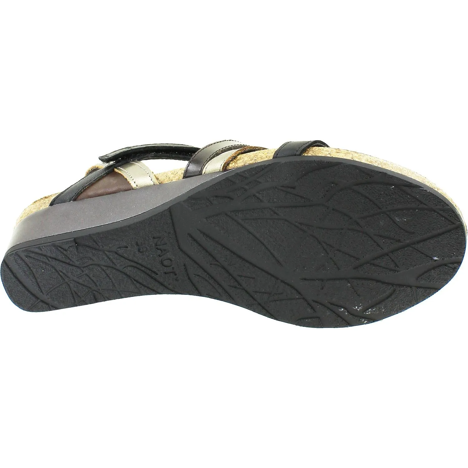 Women's Naot Hero Black/Pewter/Walnut Leather